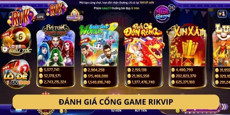 cổng game rikvip