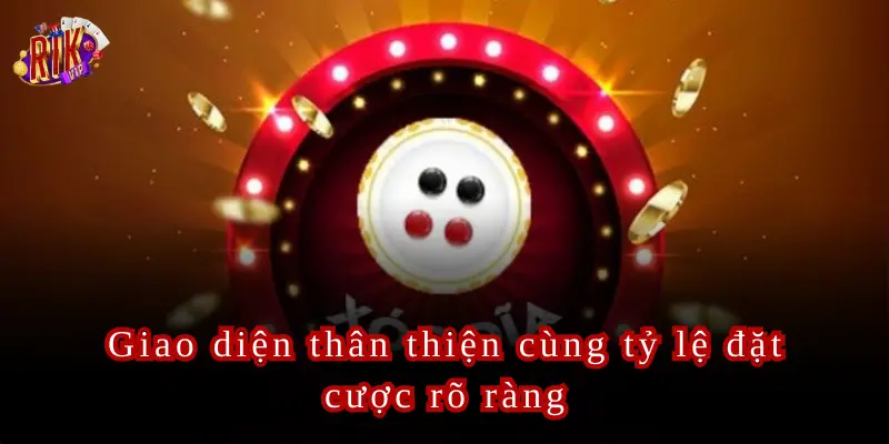 Giao diện trò chơi xóc đĩa tại Rikvip vô cùng thân thiện và hiển thị rõ ràng các tỷ lệ cược