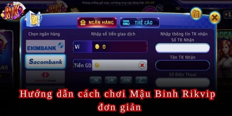Tham gia Mậu Binh Rikvip để thử thách khả năng của mình